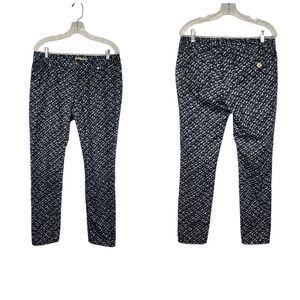 Michael Kors Blue/White Floral Skinny Mid-Rise Denim Jeans Size 8